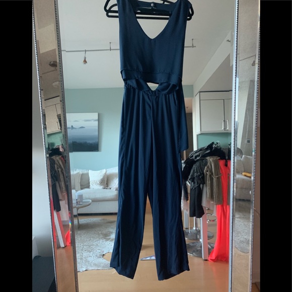 d.RA Navy Jumpsuit - Picture 4 of 4